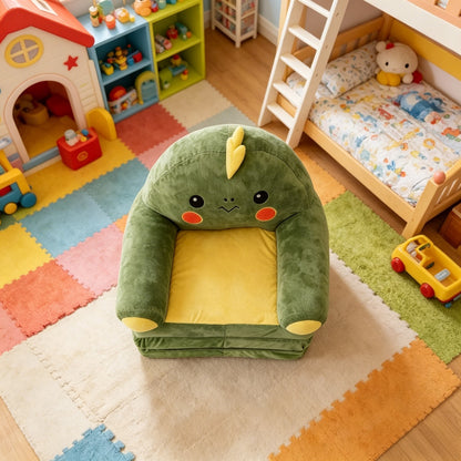 Dinosaur Folding Lounge Chair, Single-Person Sofa for Sitting &amp; Reclining