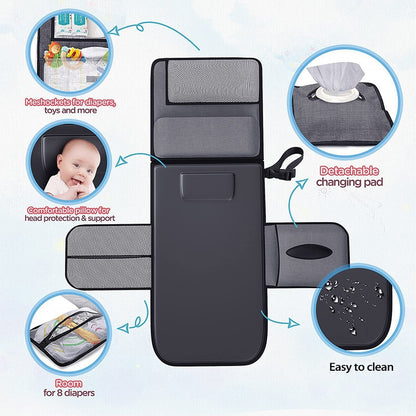 Portable Diaper Changing Pad with Wipes Pocket &amp; Travel Station