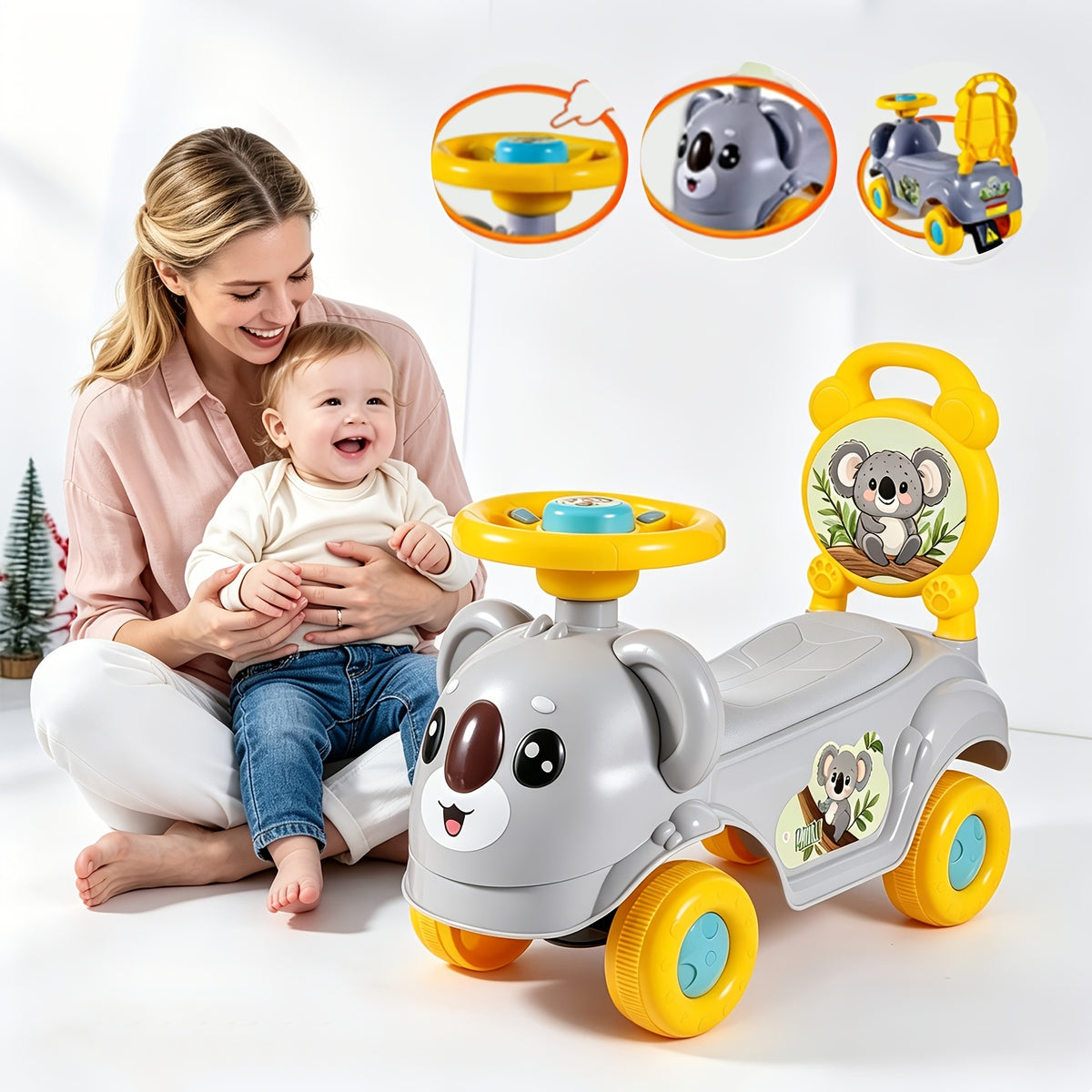 Ride-On Walker &amp; Balance Bike for Toddlers, Non-Electric