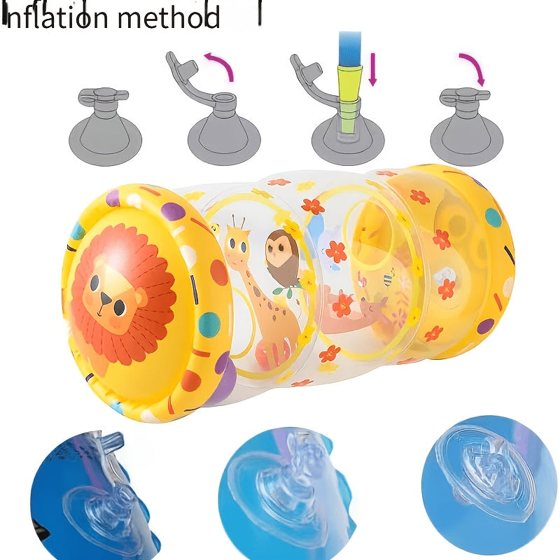 Inflatable Infant Tummy Time &amp; Crawling Development Toy, No Air Pump Included.