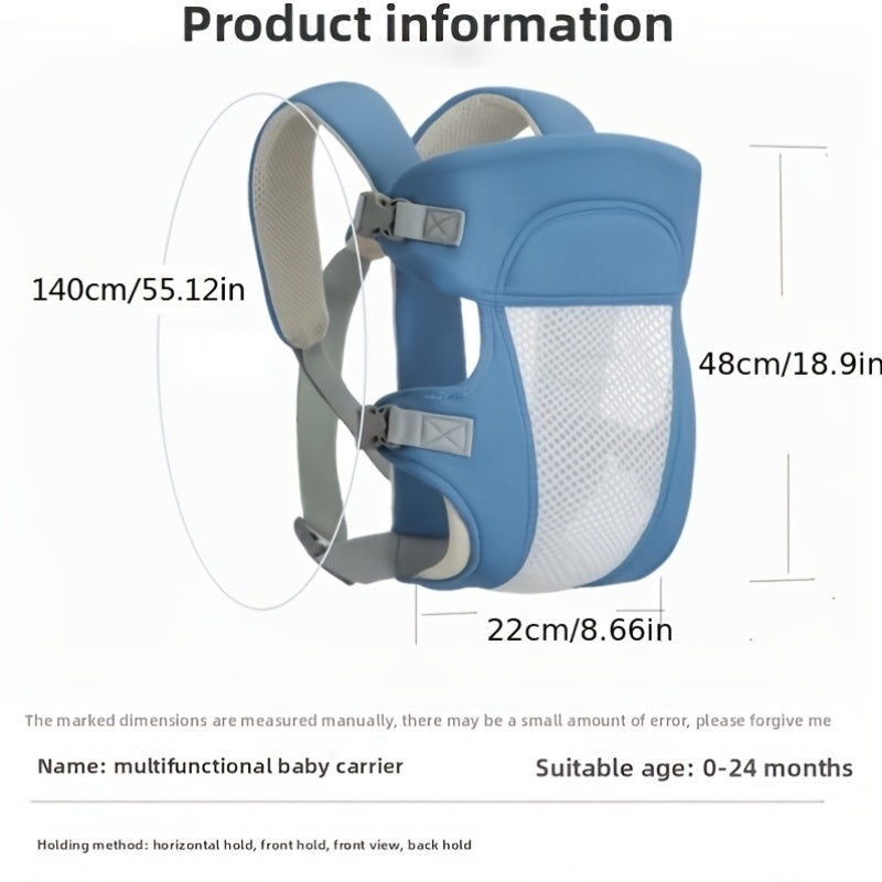 Baby Carrier 3-in-1 Adjustable Ergonomic Double Shoulder Sling for Newborns to Toddlers (3-36 Months) – Comfortable Hands-Free Infant Carrier for Easy Parenting
