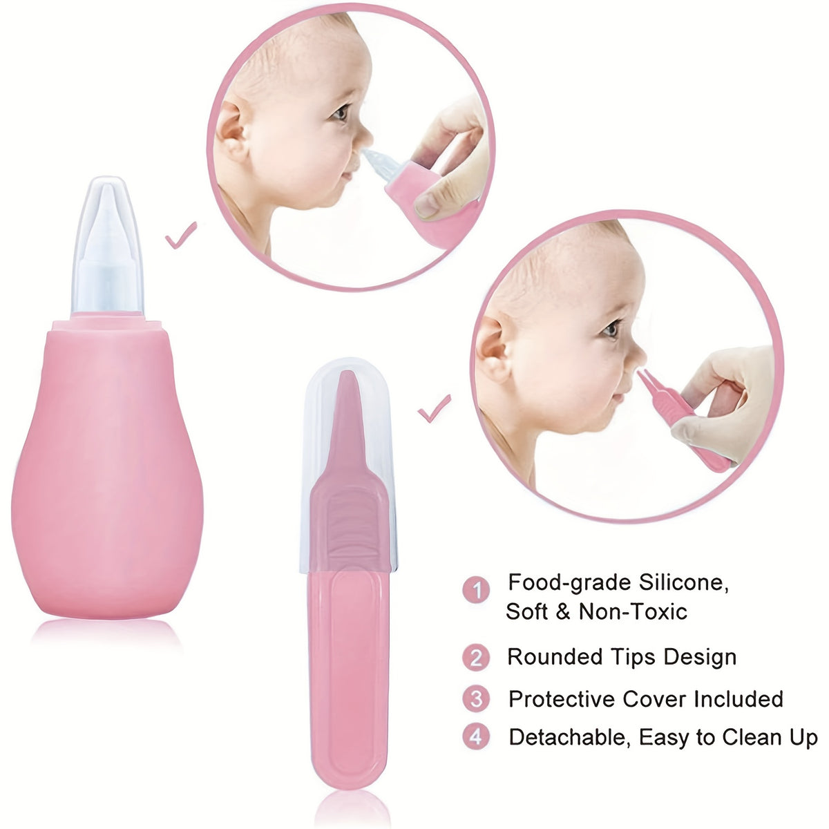14pcs Safety Care Set for Girls &amp; Boys – Includes Comb, Nail Clippers, Nose Suction &amp; More – Essential Baby Grooming Kit