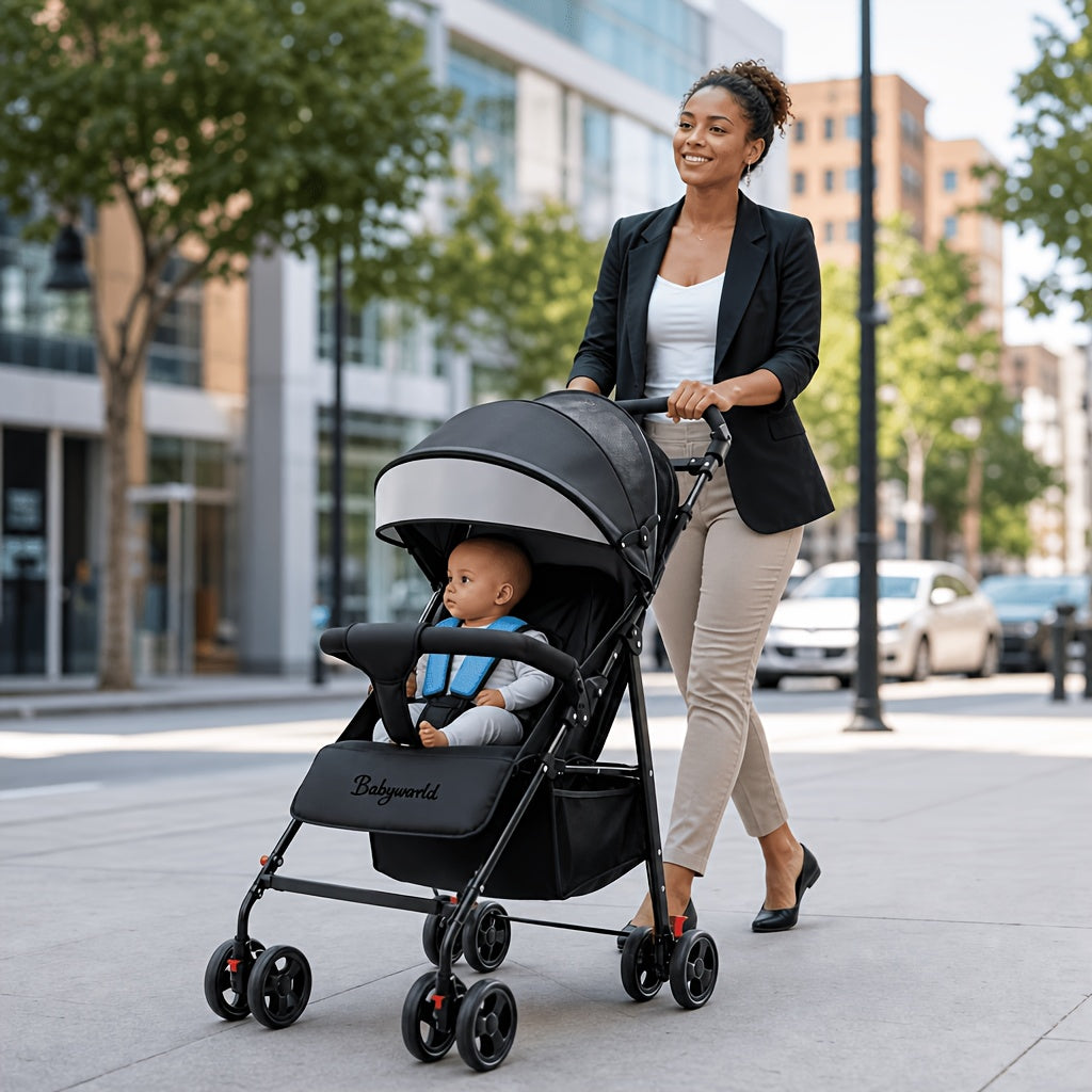 Multifunctional Baby Stroller with Sunshade | Sit or Lie Down | Travel Essential
