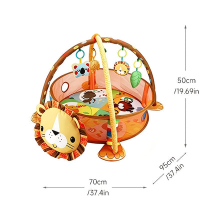 Baby Fitness Play Arch with Ocean Ball Pool | 30 Balls Included | Multifunctional Activity Gym