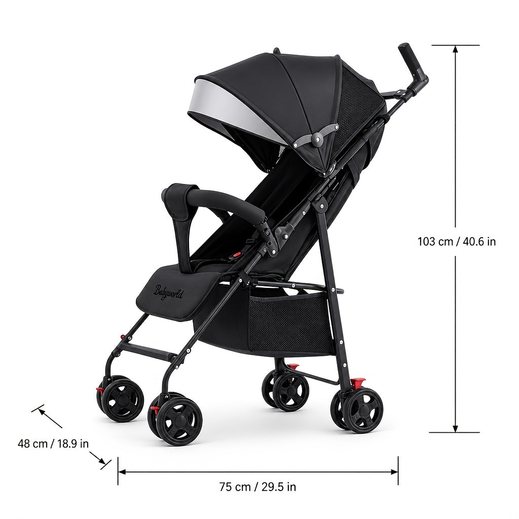 Multifunctional Baby Stroller with Sunshade | Sit or Lie Down | Travel Essential