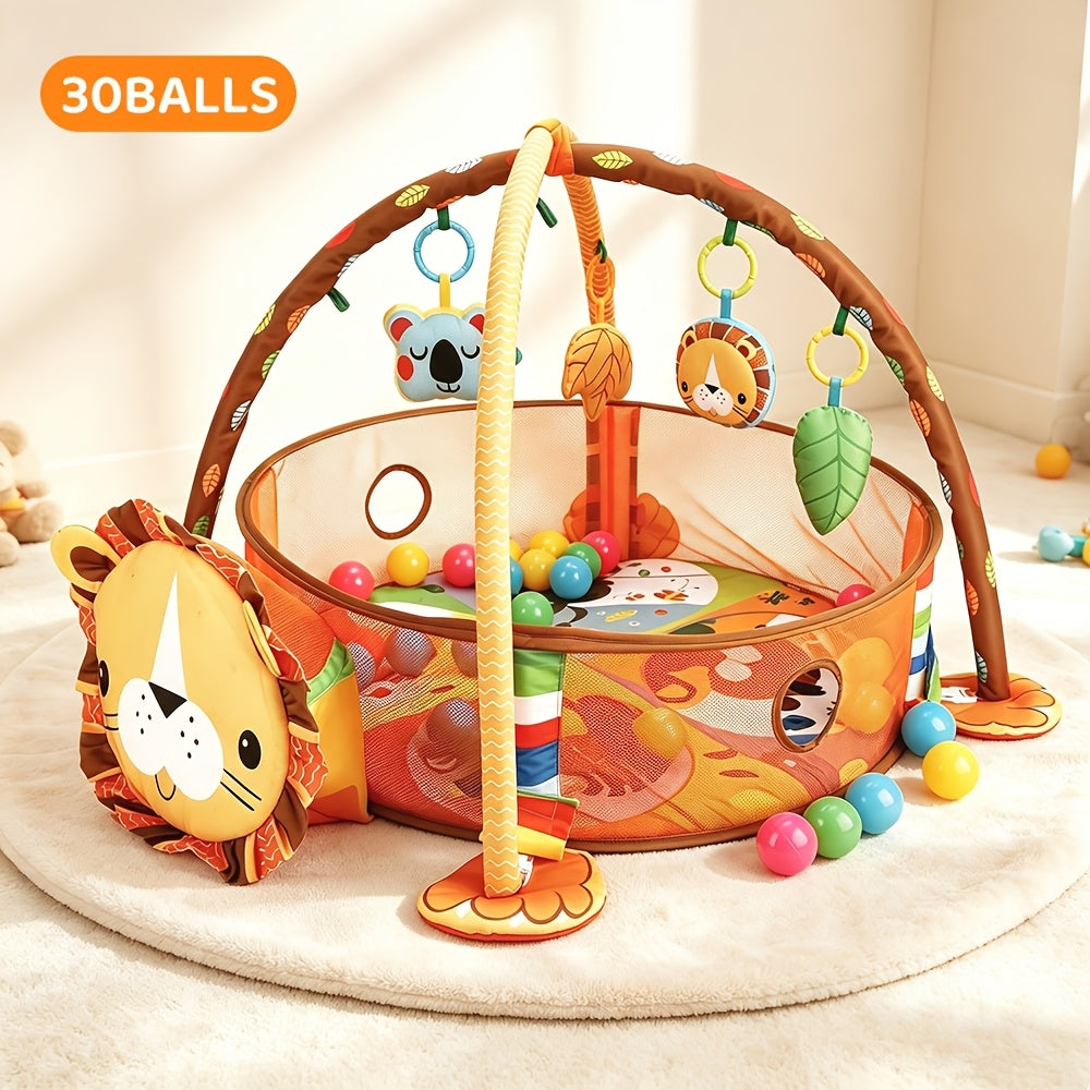 Baby Fitness Play Arch with Ocean Ball Pool | 30 Balls Included | Multifunctional Activity Gym