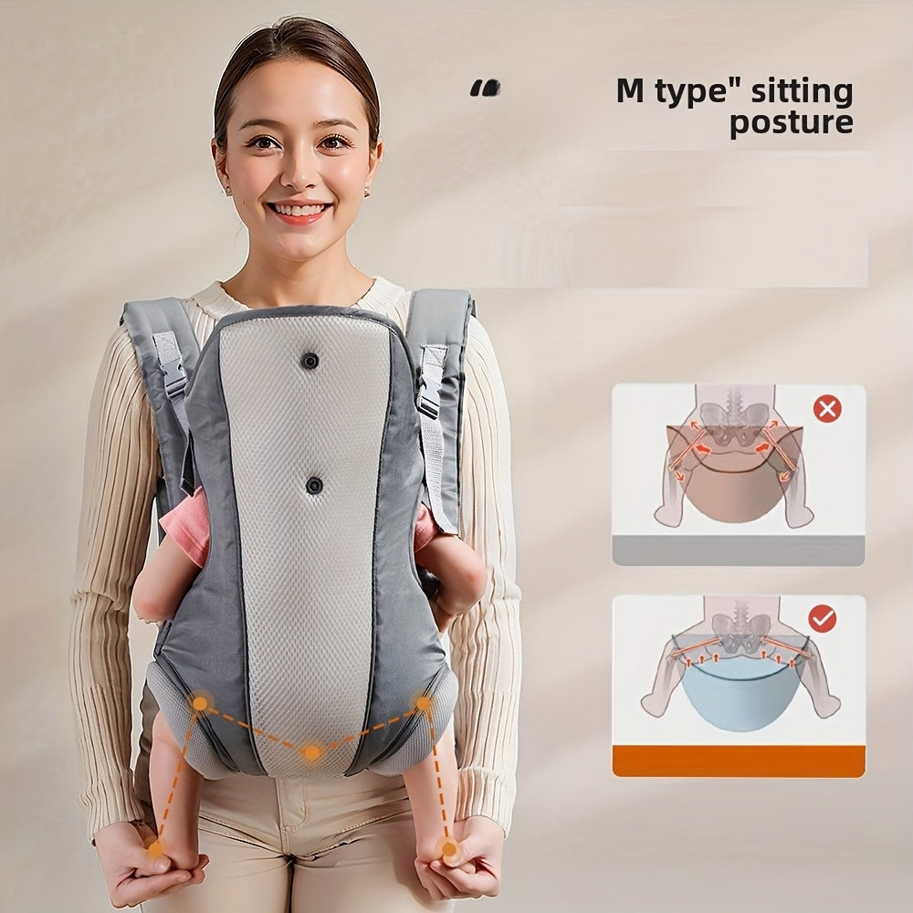 Multifunctional Baby Carrier with Waist Seat | Breathable &amp; Lightweight | Front or Back Carrying