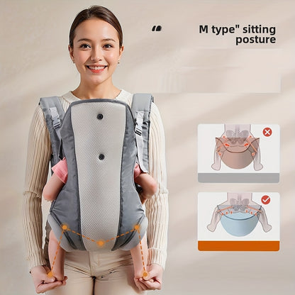 Multifunctional Baby Carrier with Waist Seat | Breathable &amp; Lightweight | Front or Back Carrying