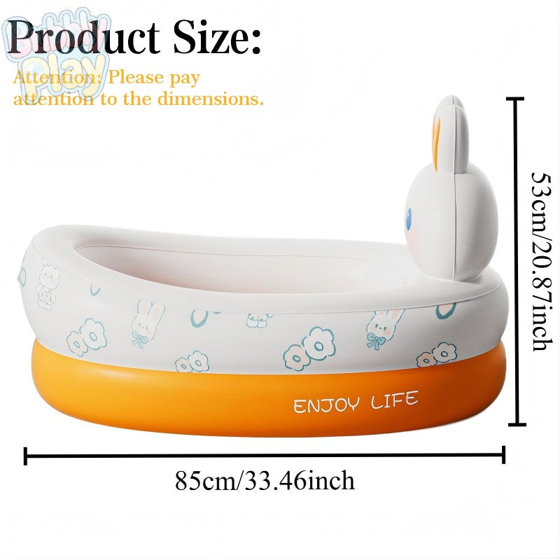 Inflatable Bathtub, Pay Attention to The Size. Small Bathtub Or Swimming Pool, Pet Bathtub, Cute, Soft, Foldable And Portable, Multi-Functional, Suitable for Indoor, Outdoor, Travel, Garden, Balcony. Four Seasons, Mother&